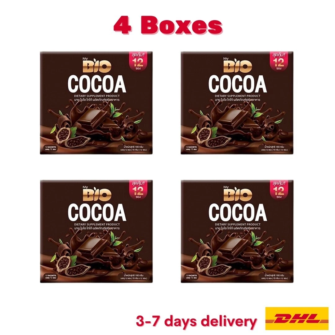 4x BIO Cocoa Mix L-Carnitine Weight Management Fat Burn No Sugar Diet Drink