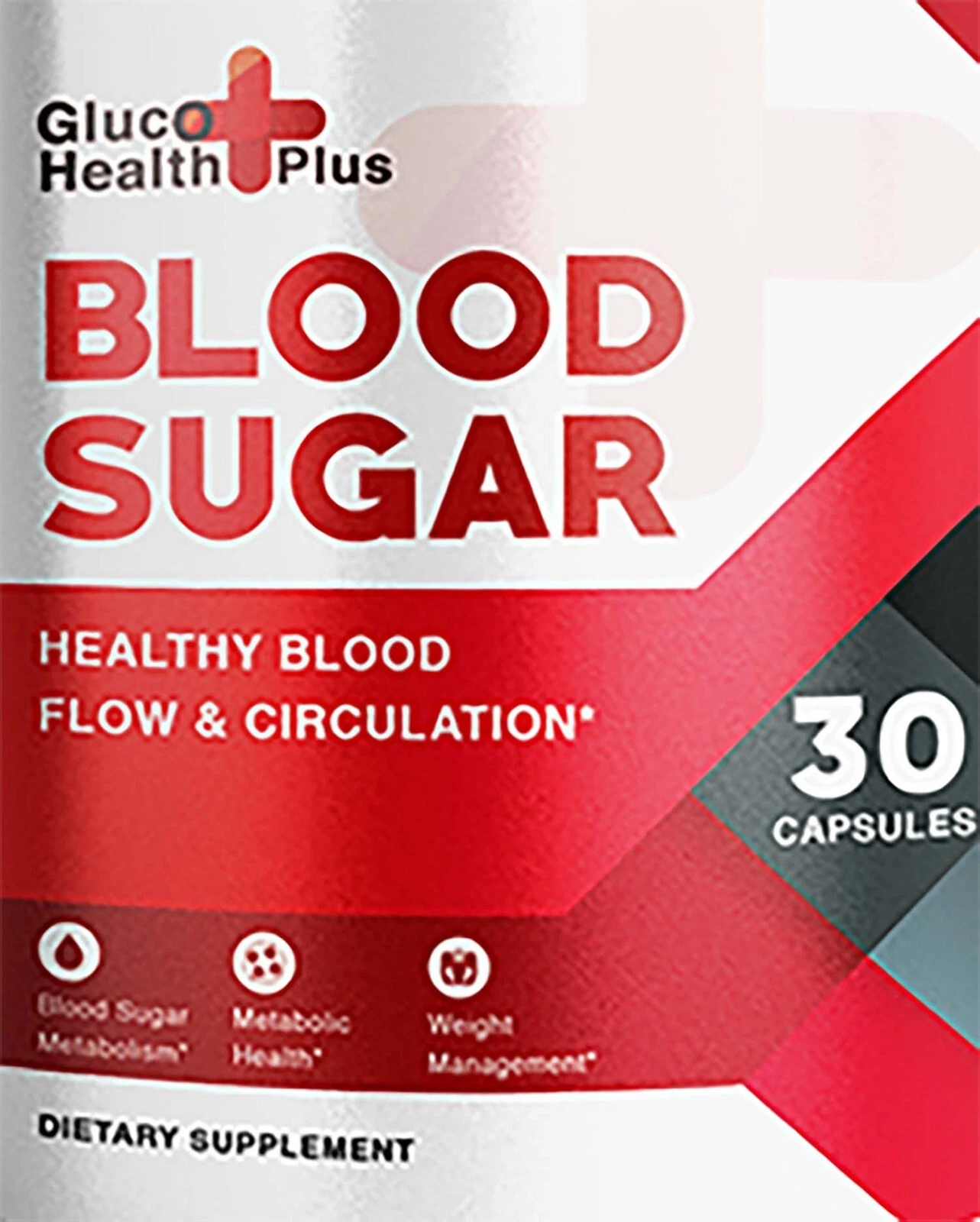 Gluco Health Plus Blood Health Support - Supports Healthy Flow 30 Capsules