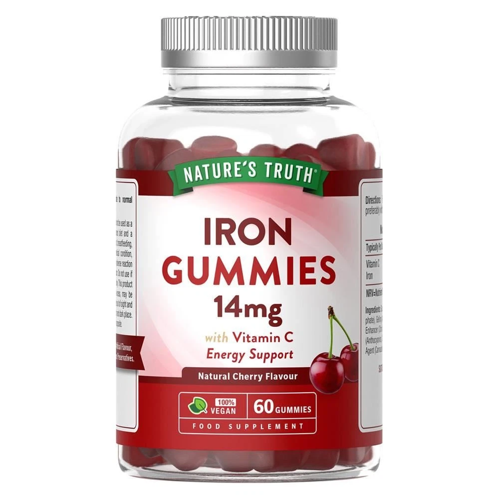 Nature's Truth Iron 14mg Cherry 60 Gummies