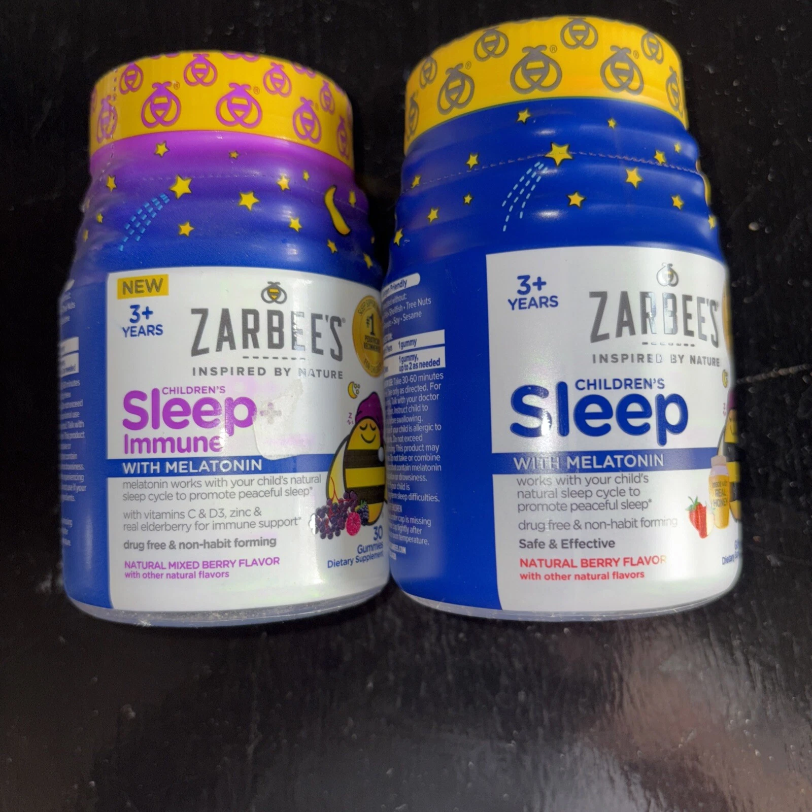 Zarbee's Sleep and Immune Gummies & Sleep Gummies. Lot Of 2