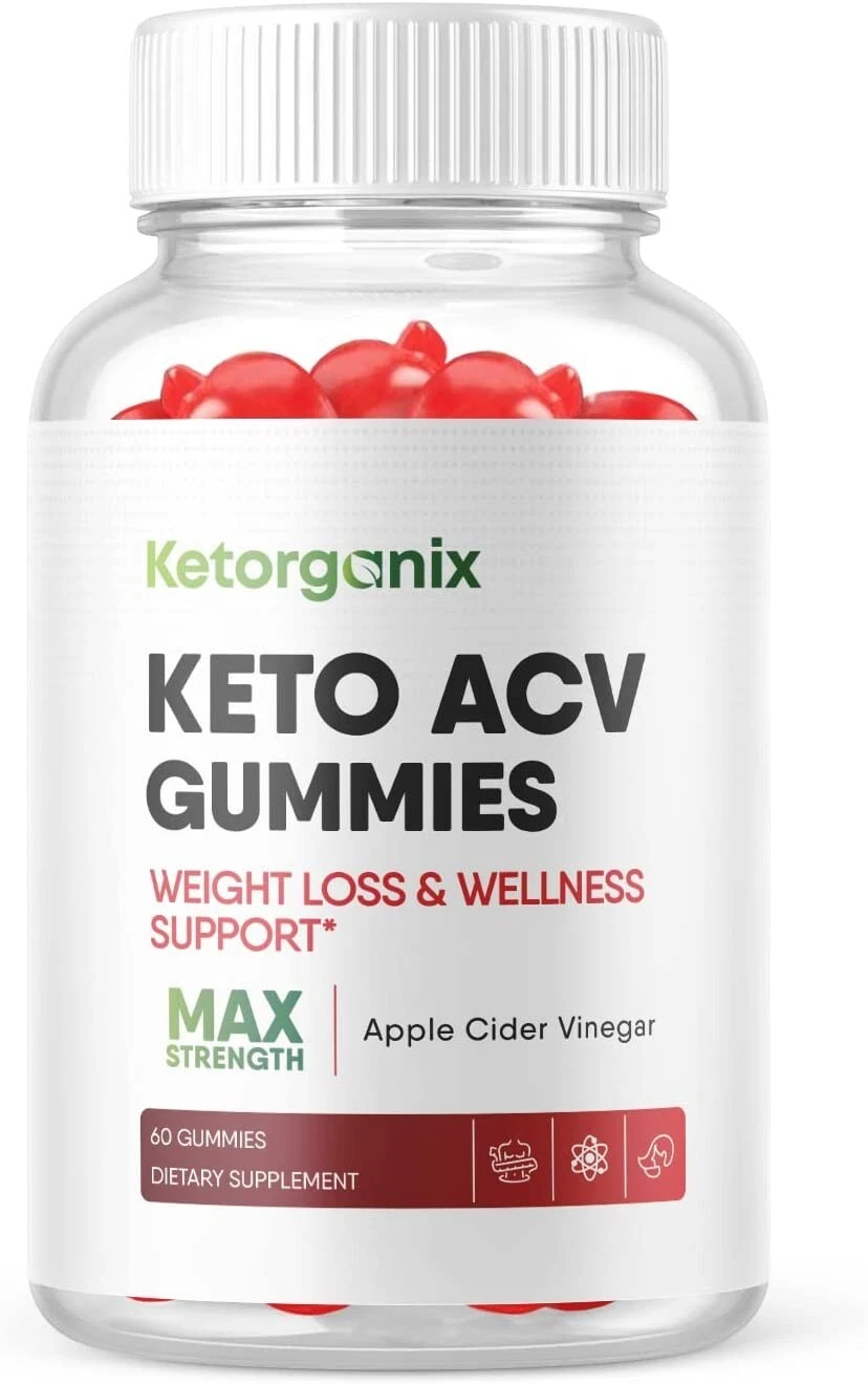 1 Pack -Ketorganix ACV Keto Gummies, Vegan, Weight Loss Supplement - 60 Gummies
