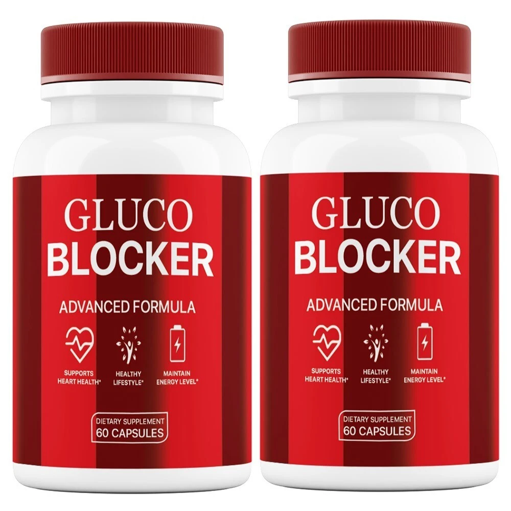 Gluco Blocker Advanced Pills for Heart Health and Blood Balance (2 Pack )