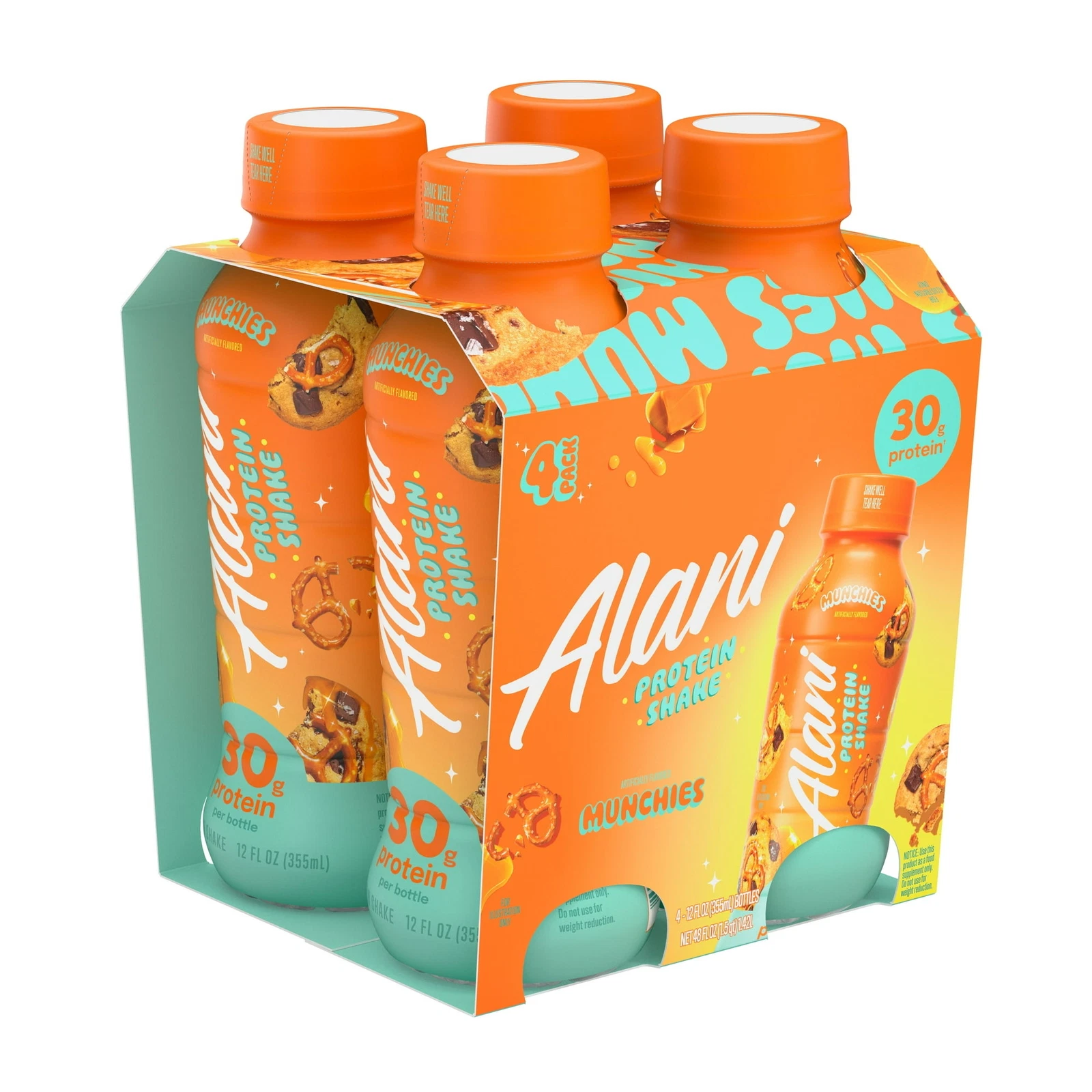 Alani Nu Protein Shake, Munchies, 30g, 4Ct