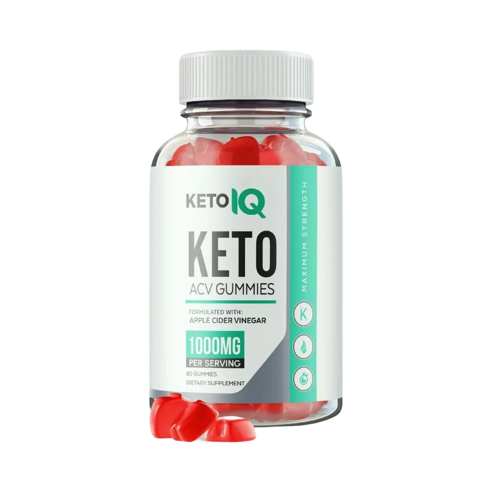 Keto IQ Gummies, Keto IQ Keto ACV Weight Loss Supplement (60 Gummies)