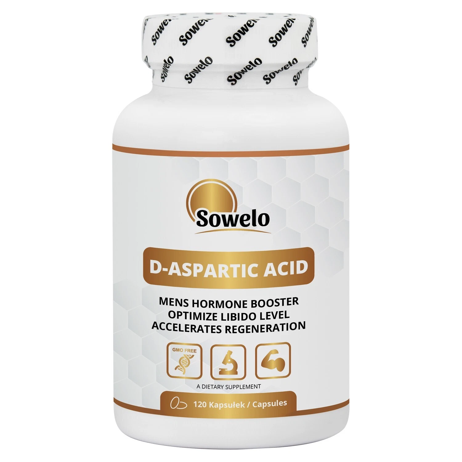D-Aspartic Acid (DAA) Capsules – Testosterone, Muscle & Recovery – Sowelo