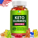 Keto BHB Gummies Ketone Advanced ACV Weight Loss Fat Burner Dietary Supplement