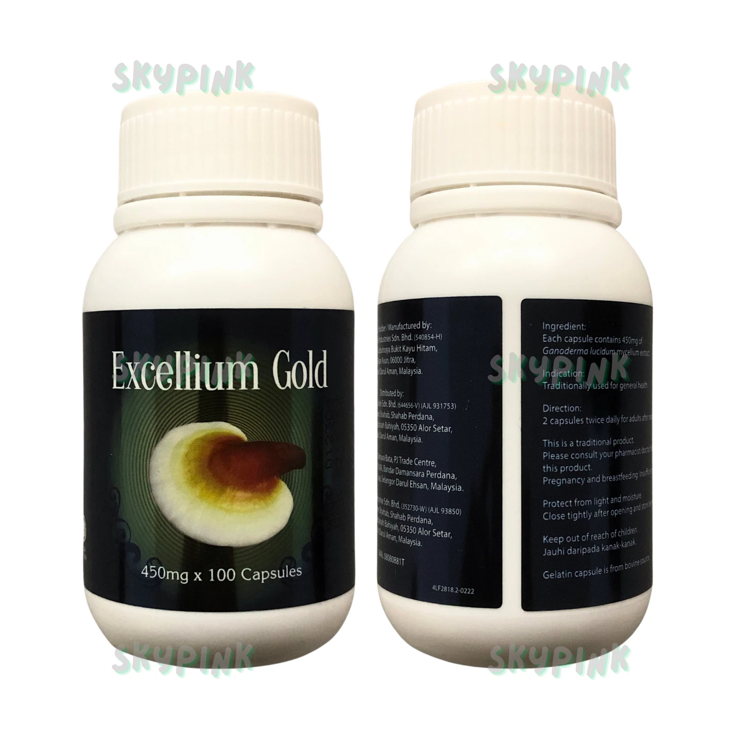 Excellium Gold Gano (Lingzhi Mycelium) Ganoderma Mycelium Extract - 1x ( 100's )