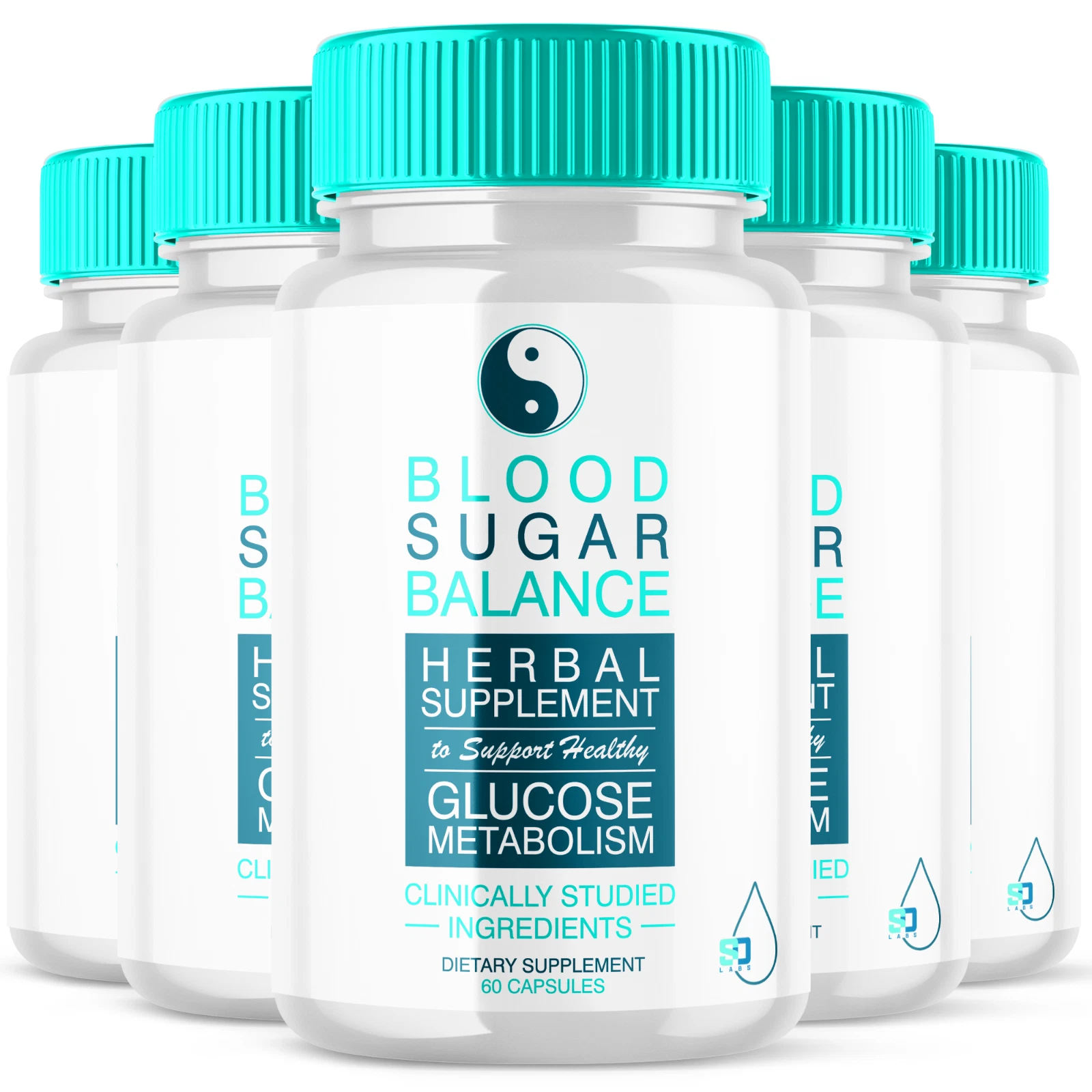 Blood Sugar Balance Herbal Supplement Support Pills 300 Capsules (5 Pack)