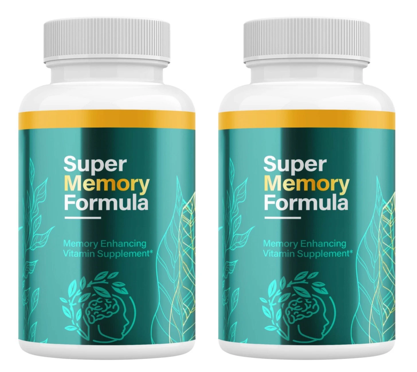 ( 2 Pack ) Super Memory Formula Advanced Brain Pills Natural Nootropic Support