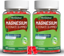 Magnesium Glycinate Gummies 600Mg, Magnesium Gummies for Women & Men, with Magne