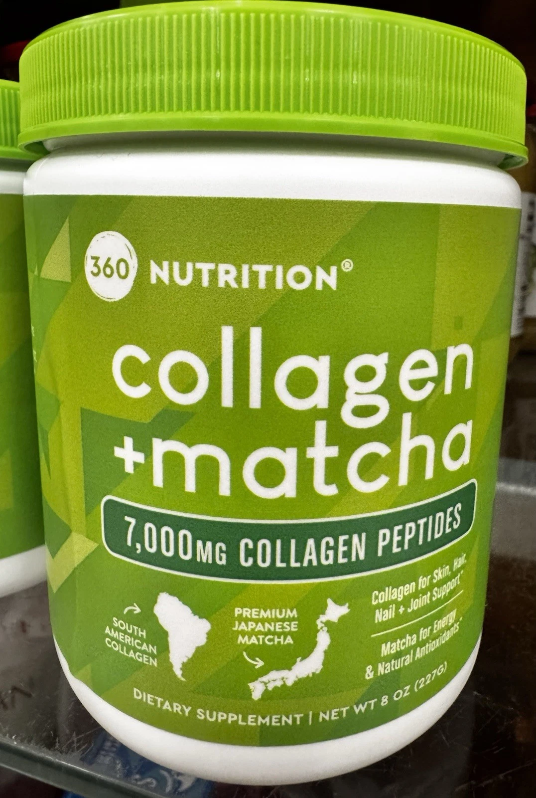 360 Nutrition Collagen + Matcha 7000mg Japanese Matcha 8oz