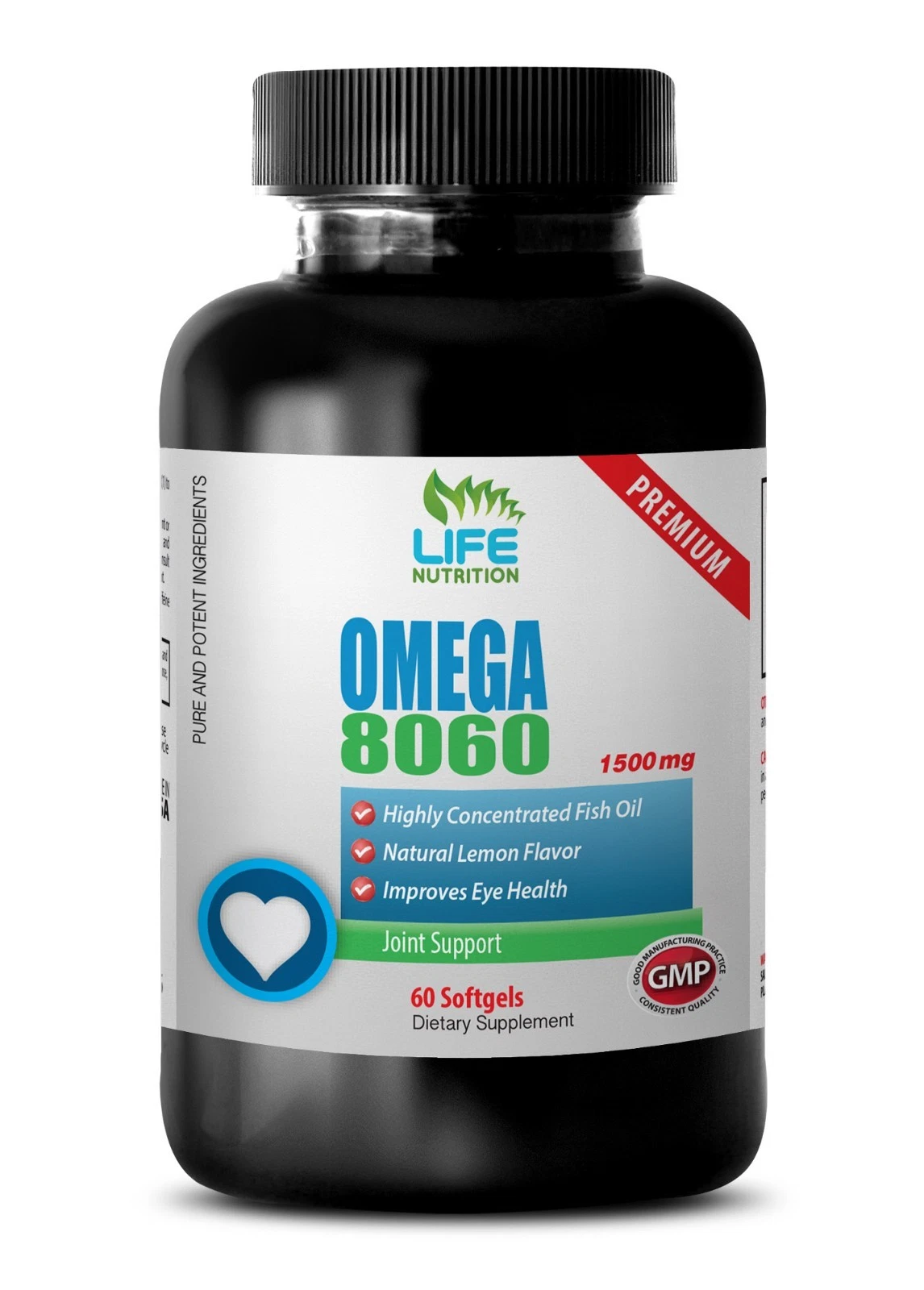 eye health supplement - Omega 8060 1500mg 1 Bottle - reduce joint pain