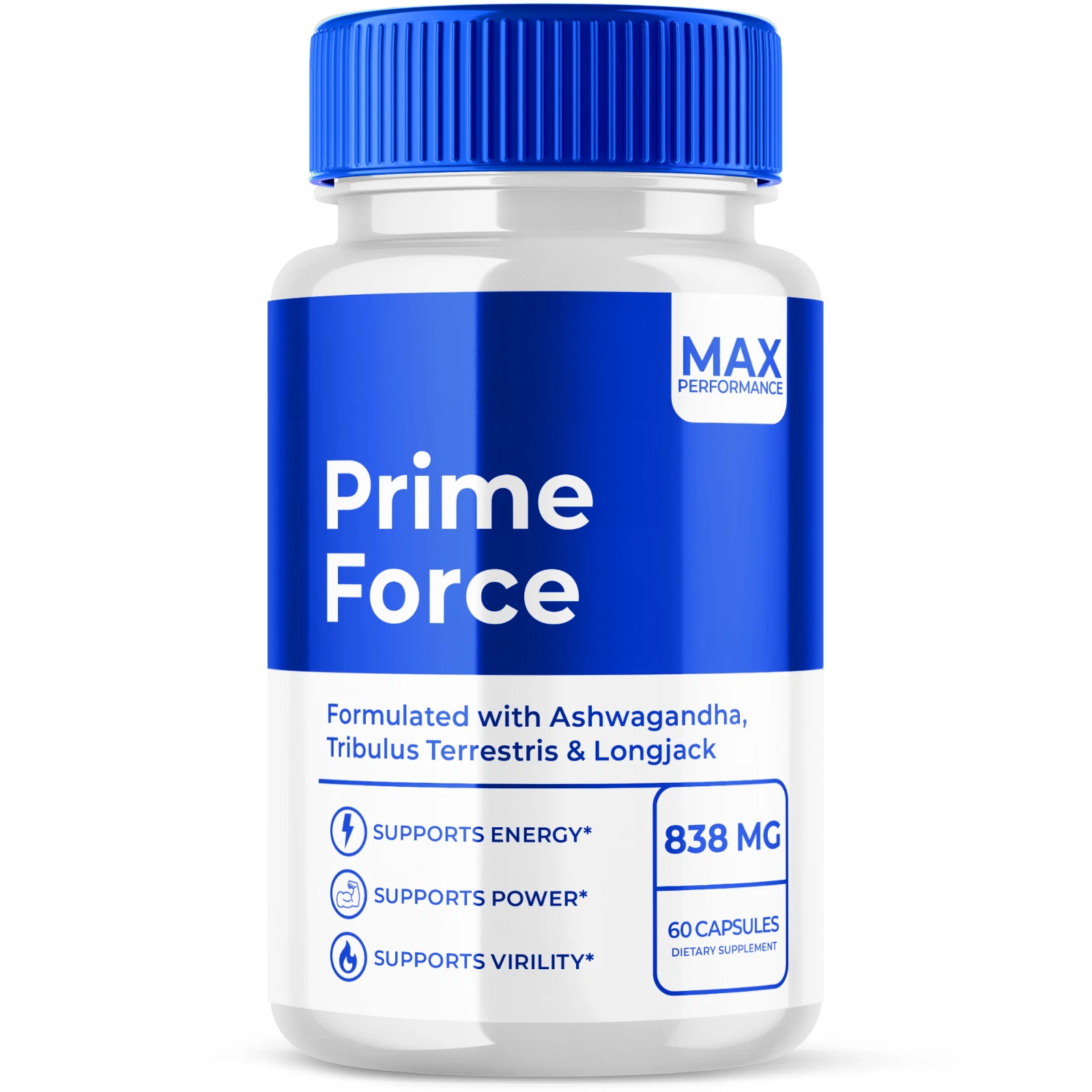 Prime Force Support Vitamin Maximum Strength Supplement for Men 60 Capsules