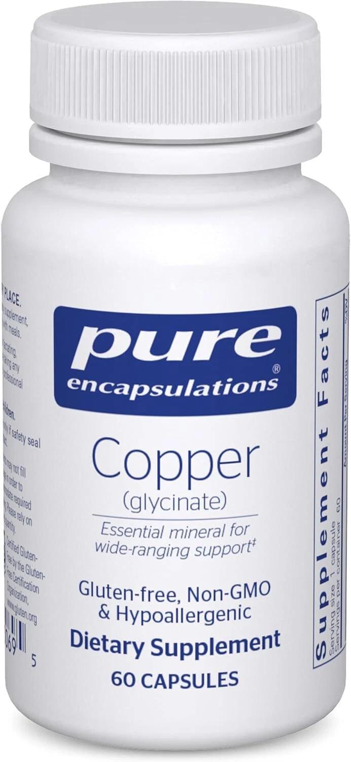 Pure Encapsulations Copper (glycinate) 2 MG 60 Vcaps