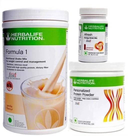 Herbal Formula 1 Combo of Vanilla Shake + Protein Powder & Afresh Cinnamon
