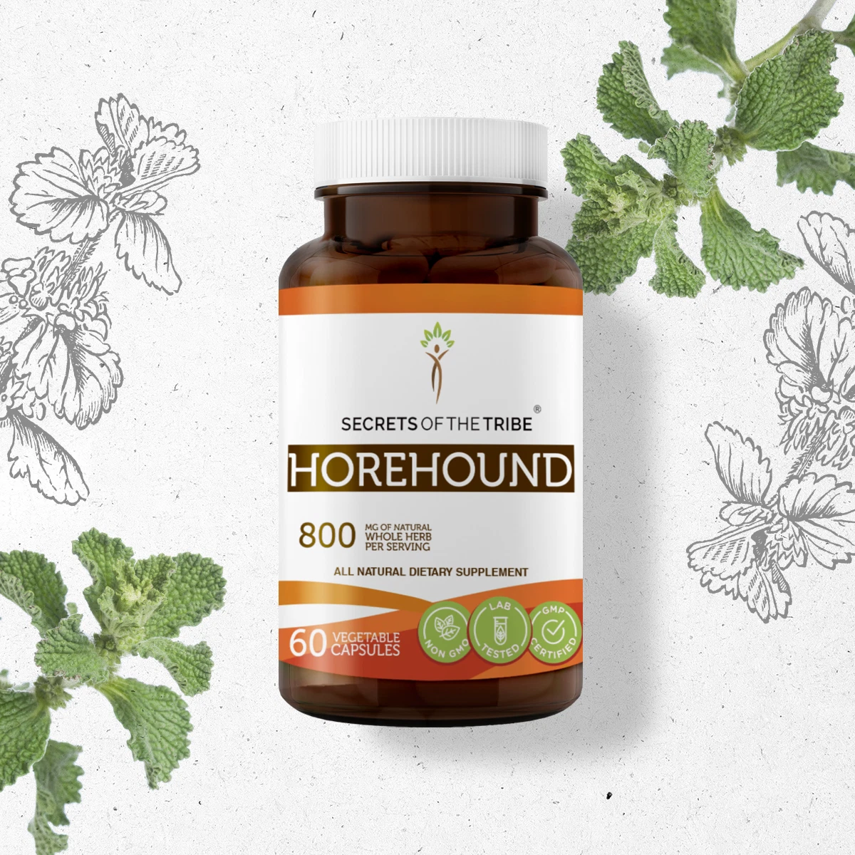 Secrets Of The Tribe Horehound Capsules, 400 mg