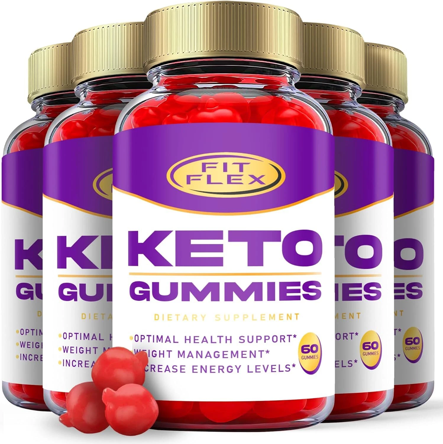 Fit Flex Keto Gummies - Fit Flex ACV Keto Gummys Weight Loss OFFICIAL - 5 Pack