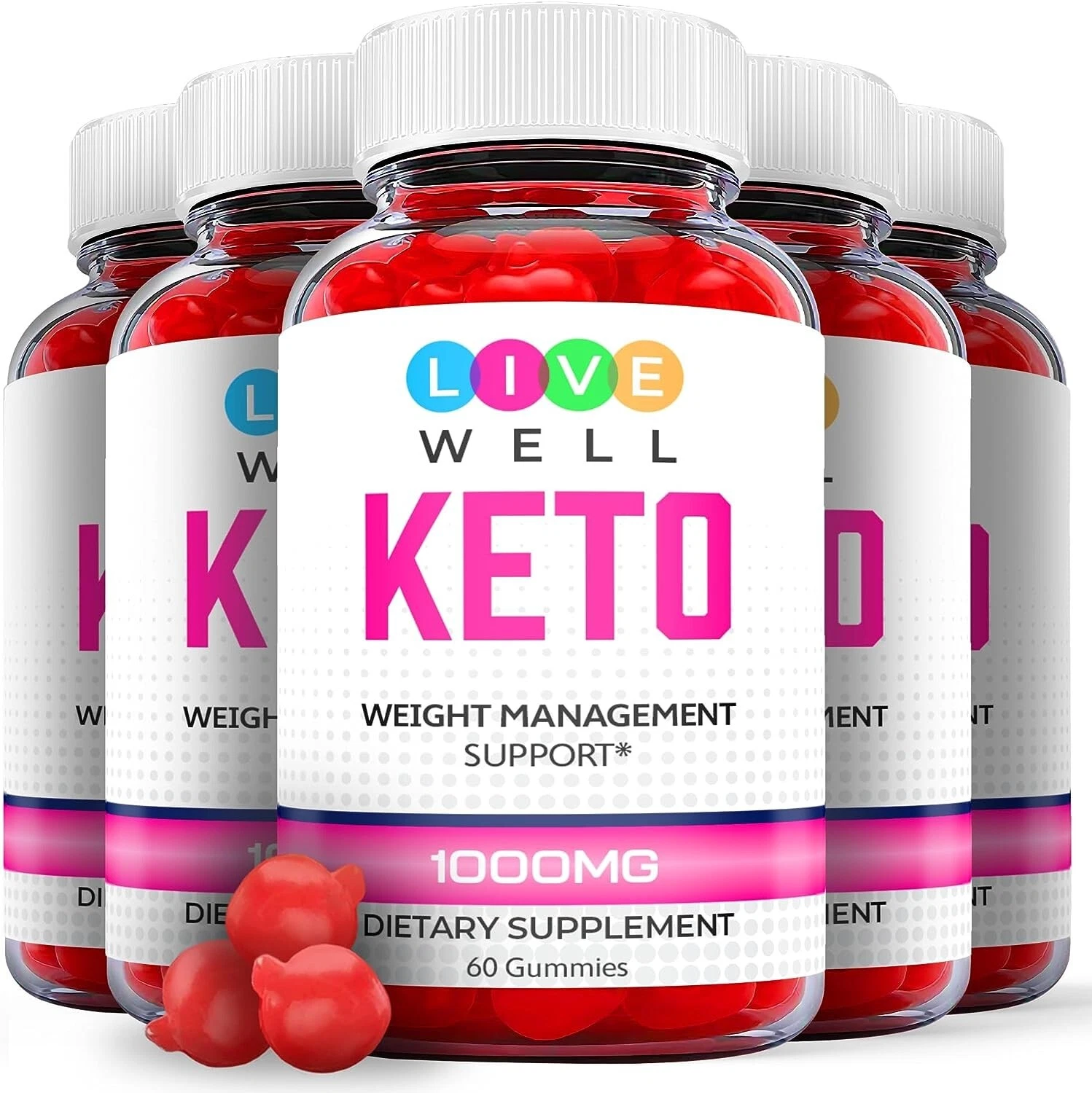 Live Well Keto Gummies - Live Well Keto ACV Gummies For Weight Loss (5 Pack)