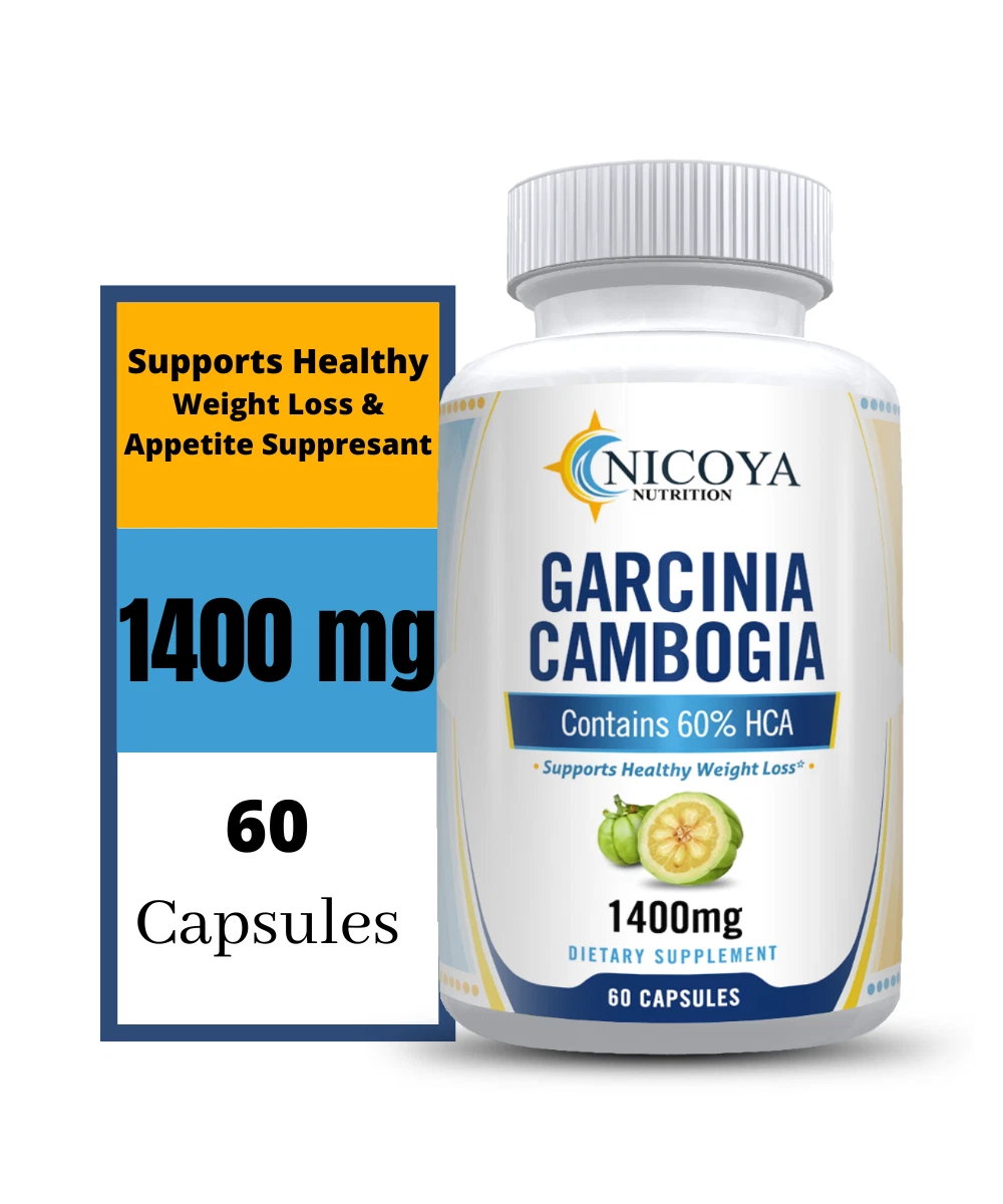 Garcinia Cambogia- Natural Fat Burner & Appetite Suppressant w/60% HCA. 1400mg