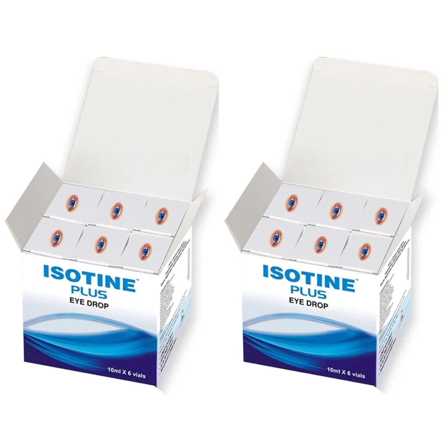 12 x Isotine Plus Eye Drops Pure Herbal 100% Genuine For Immature Cataract 10ml