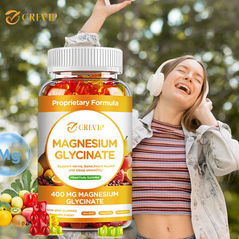 100pcs Magnesium Glycinate Gummies - High Strength, Fatigue, Bone & Sleep Health