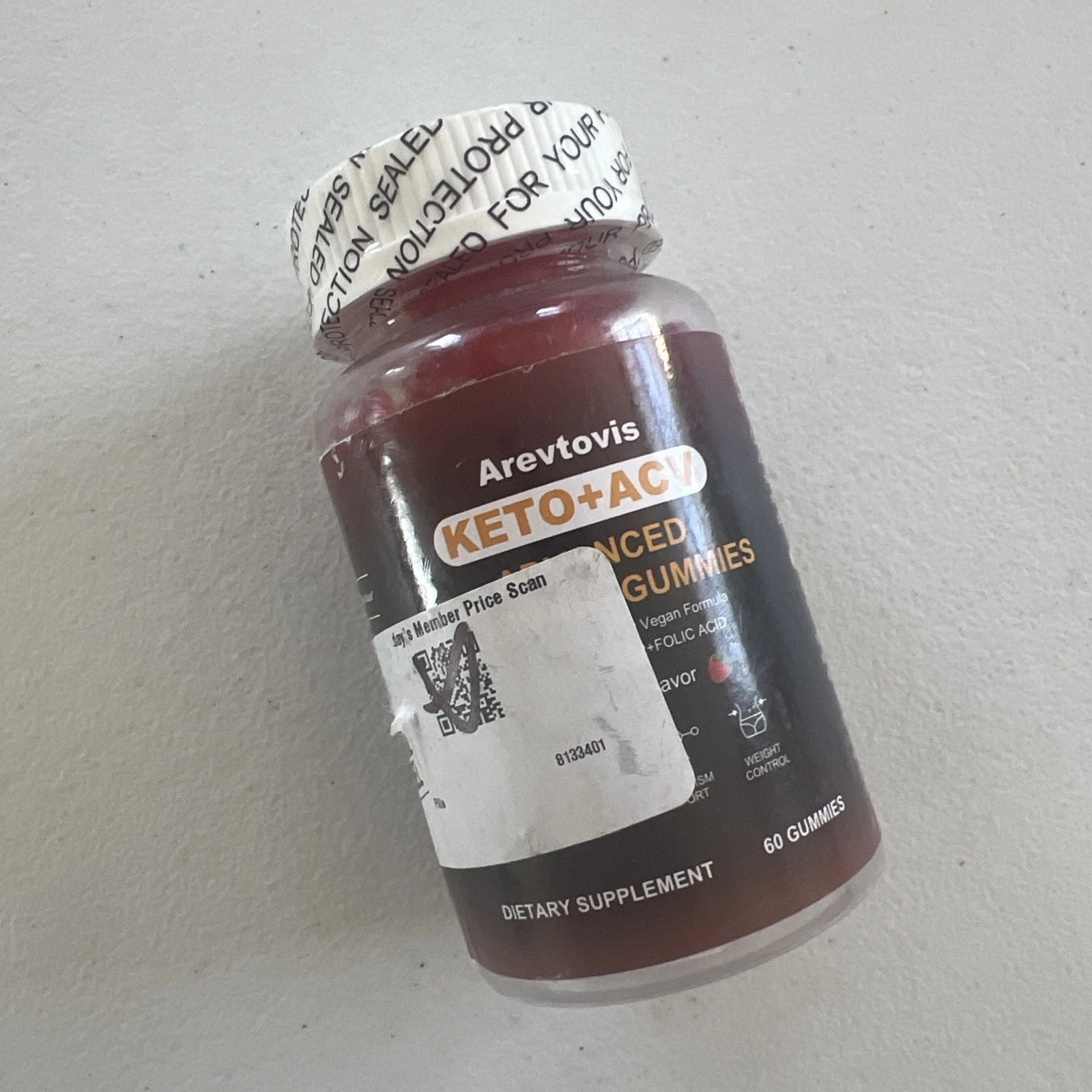 Arevtovis Keto + ACV Gummies Advance Slimming Gummies 60 Gummies Ex[p 03/26