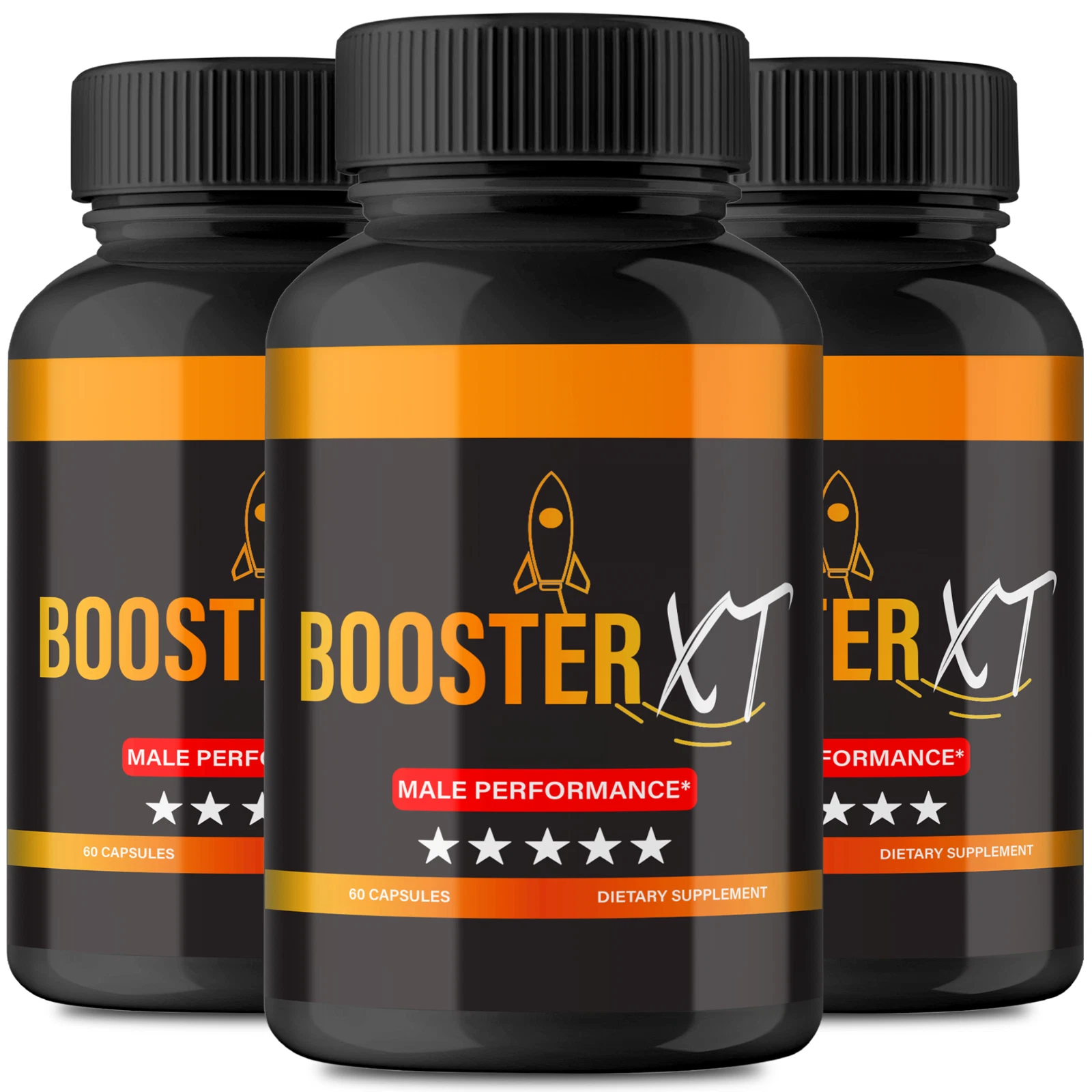 (3 Pack) Booster XT Male Capsules to Boost T-Levels for Enhanced Intimate Drive