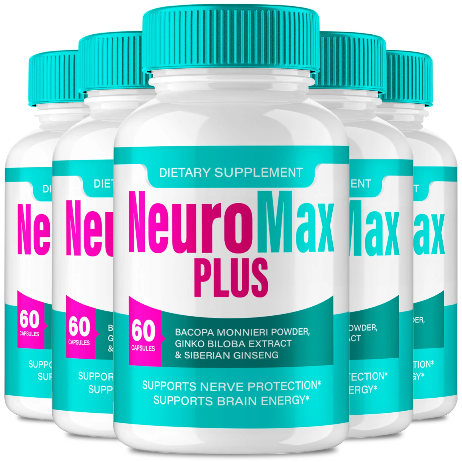 (5 Pack) NeuroMax Plus Brain and Memory Support, Neuro Max Plus Capsules