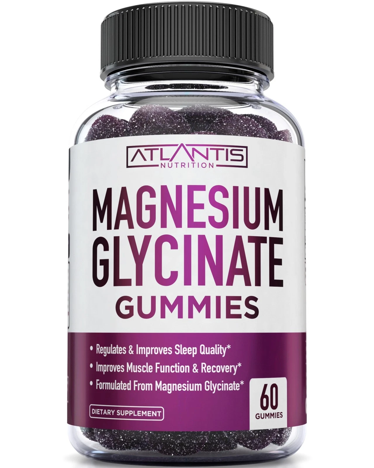 Atlantis Nutrition Magnesium Glycinate Gummies 700mg – Vegan Magnesium Glycin...