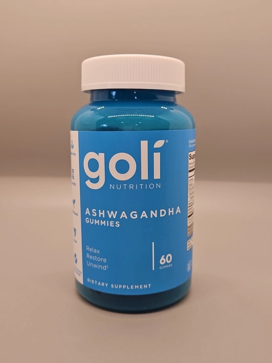 {B9} GOLI - Ashwagandha & Vitamin D - Relax, Restore - Mixed Berry (60) Gummies