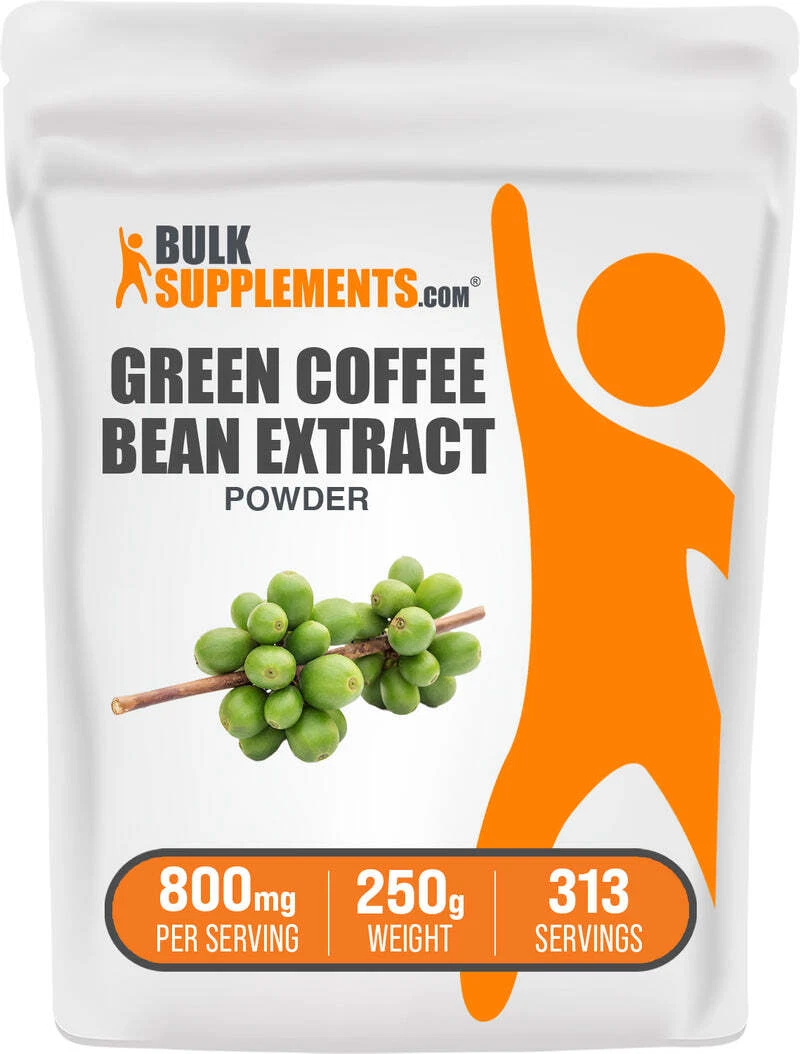 BulkSupplements Green Coffee Bean Extract Powder - 800mg Per Serving