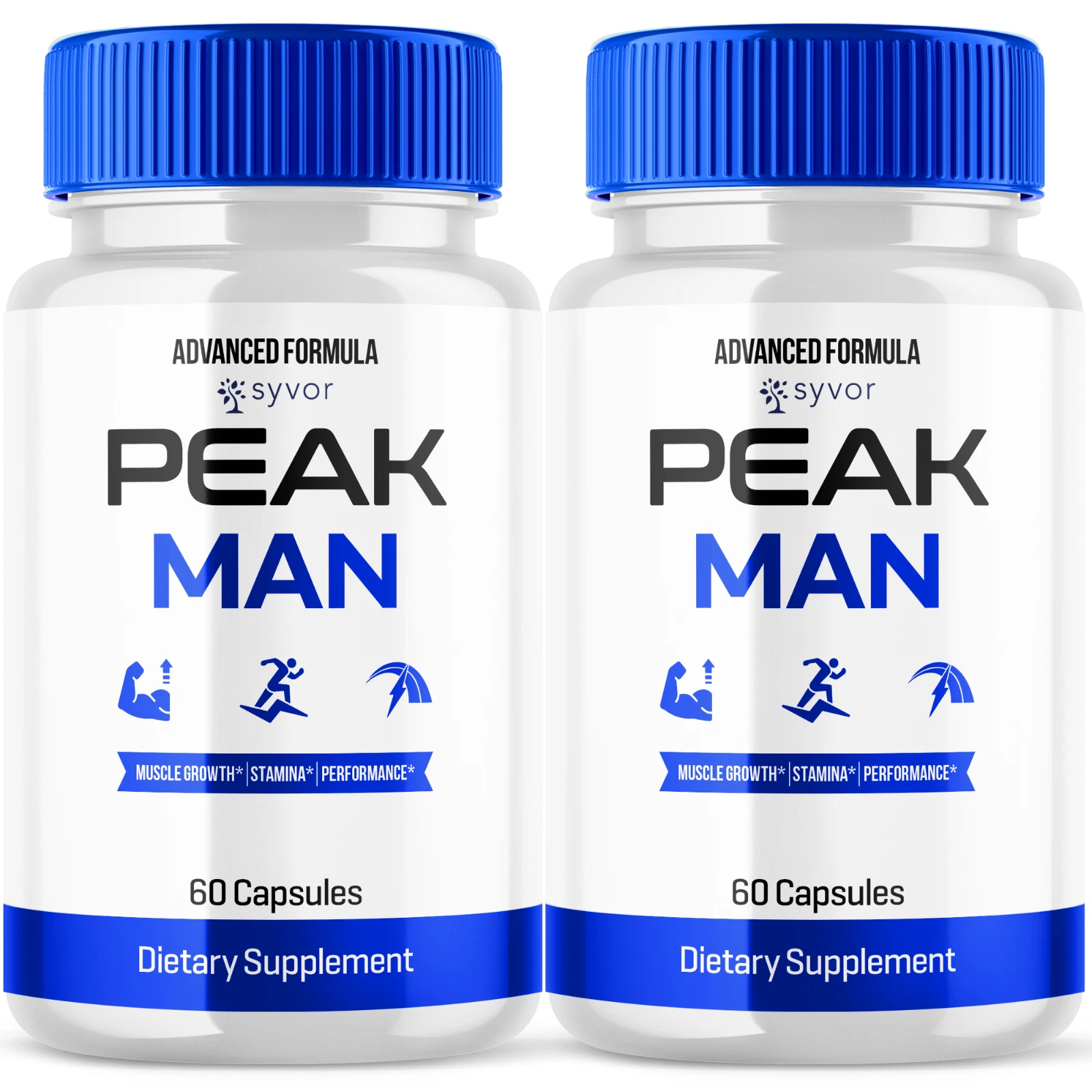 Peak Man Advanced Supplement Pills for Men with Natural Ingredients 120 Capsules
