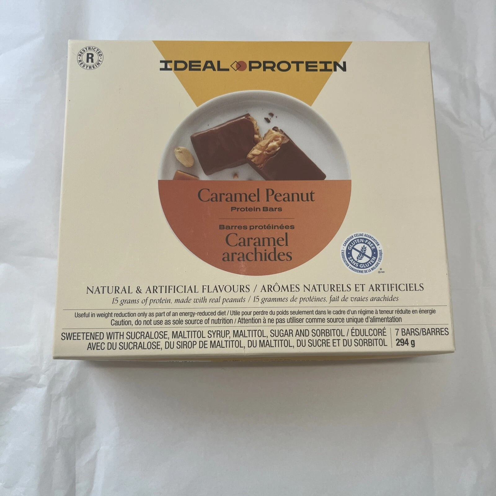 Ideal Protein Caramel Peanut bars BB 12/31/25 FREE Ship