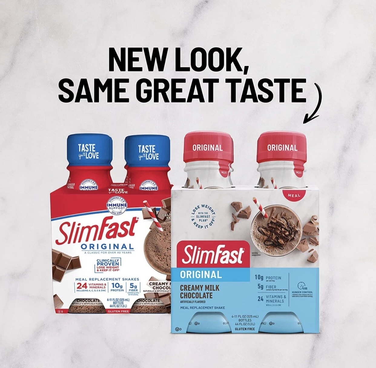 SlimFast Original Creamy Milk Chocolate Meal Replacement Shakes (11 fl.oz 24 pk)