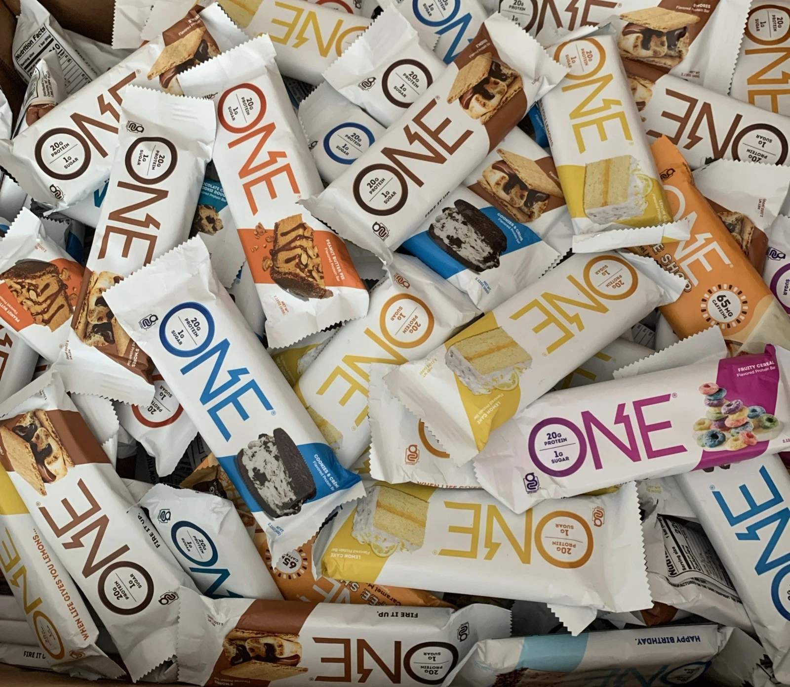 One Protein Bars Random Variety Lot Of 50