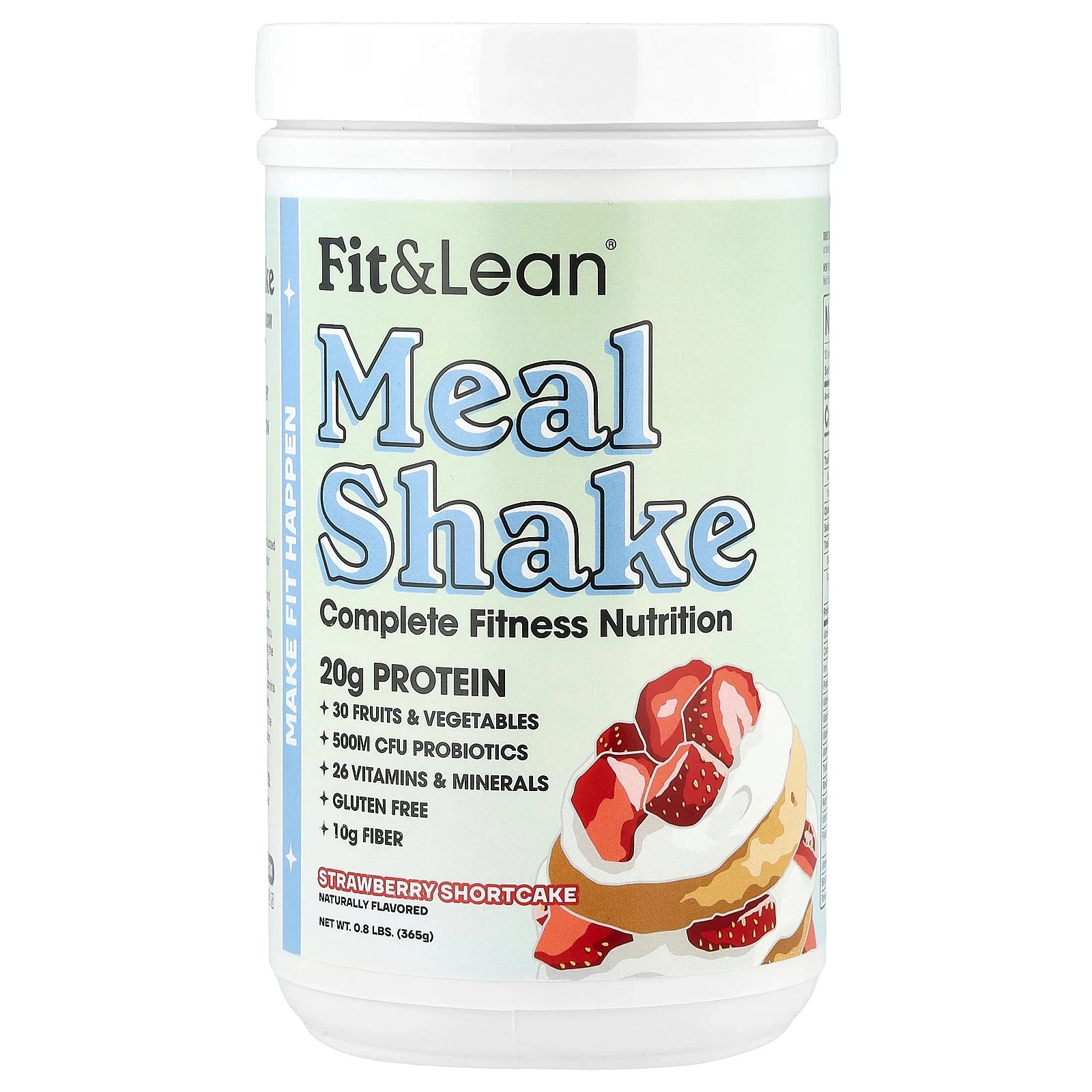 Meal Shake, Complete Fitness Nutrition, Strawberry Shortcake, 0.8 lbs (365 g)