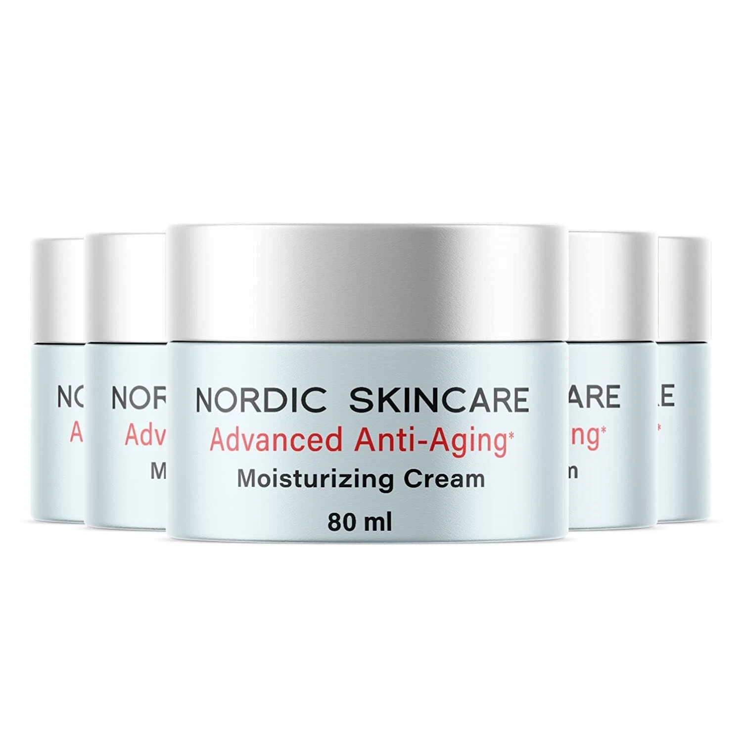 (5 Pack) Nordic Skincare Anti-Aging Cream - Anti-Wrinkle Moisturizing Face Cream