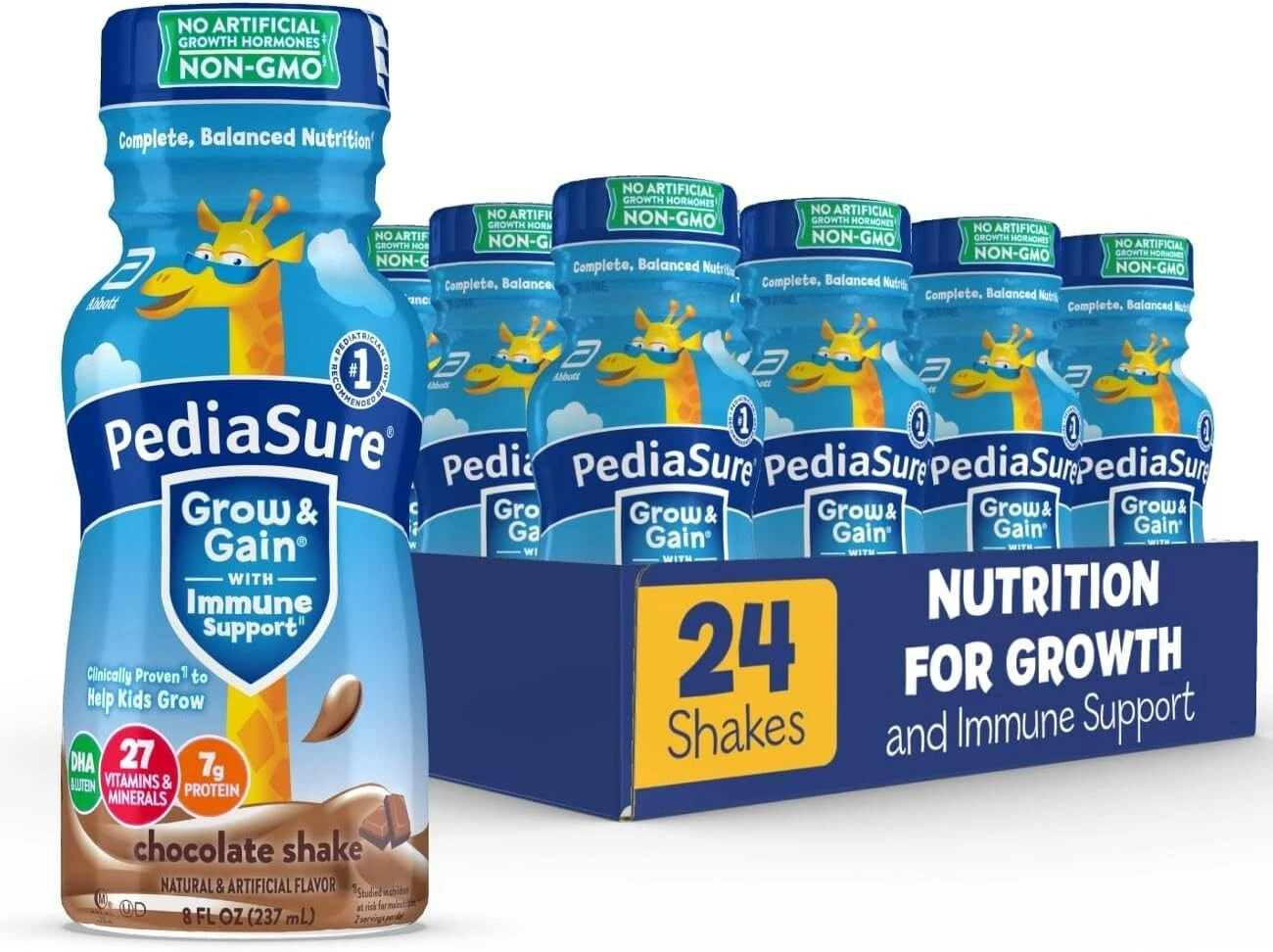 PediaSure Grow and Gain Nutrition Shake for Kids, Chocolate (8 fl. oz., 24 pk.)