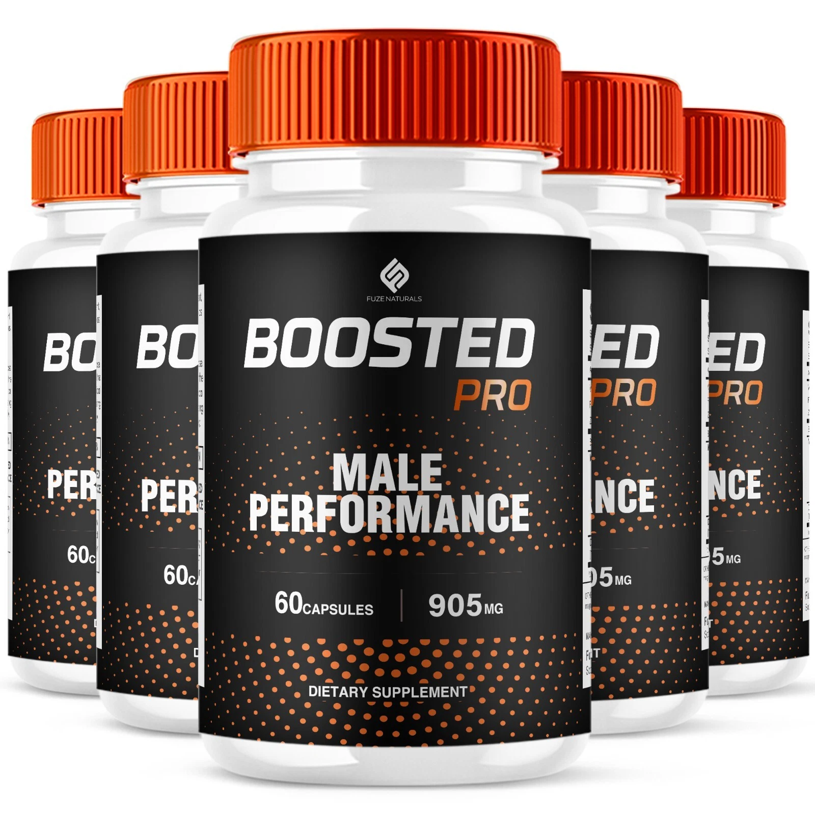 (5 Pack) Boosted Pro Capsules, Boosted Pro Dietary Supplements (300 Capsules)