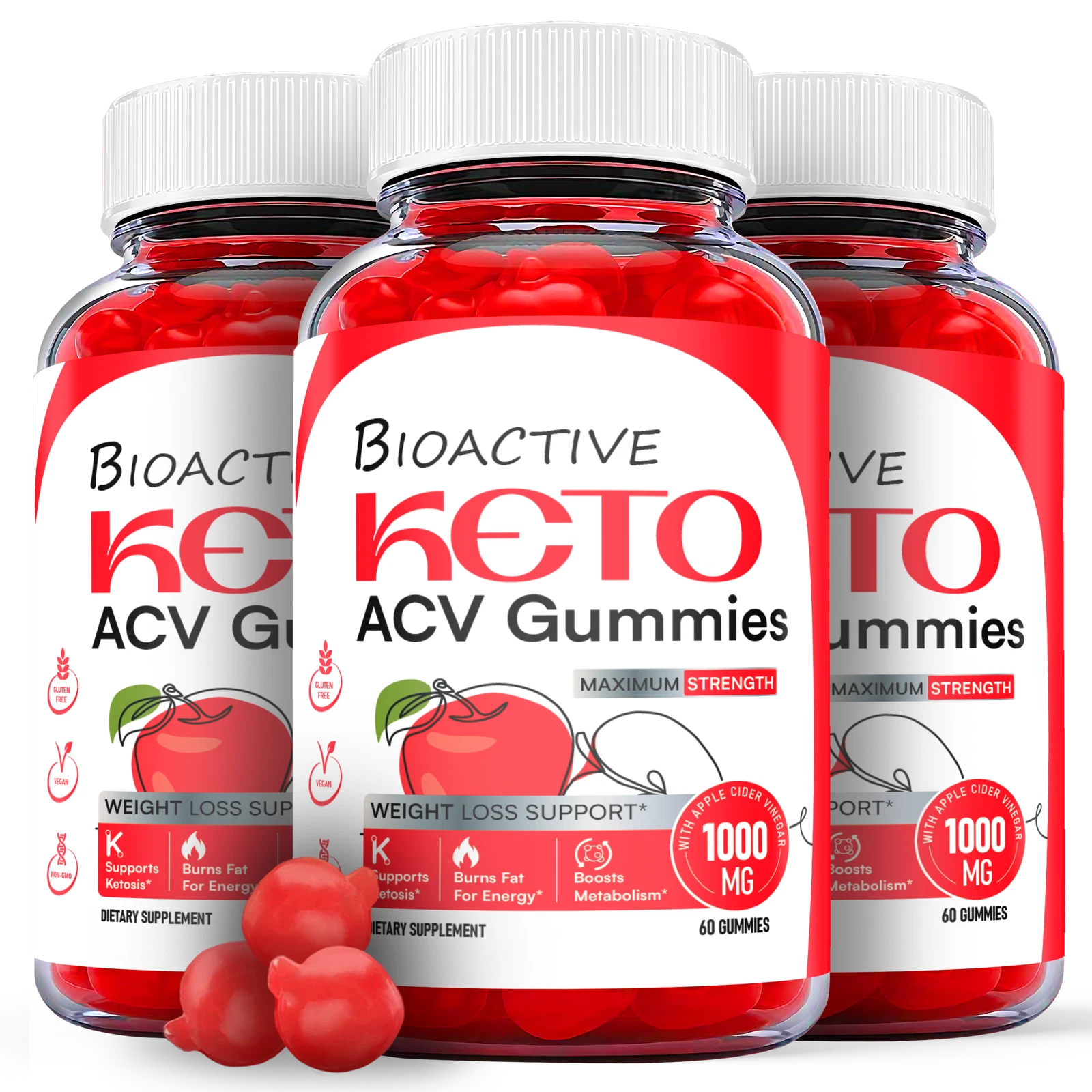 Bioactive Keto Gummies - Bioactive ACV Keto Gummys Weight Loss OFFICIAL - 3 Pack