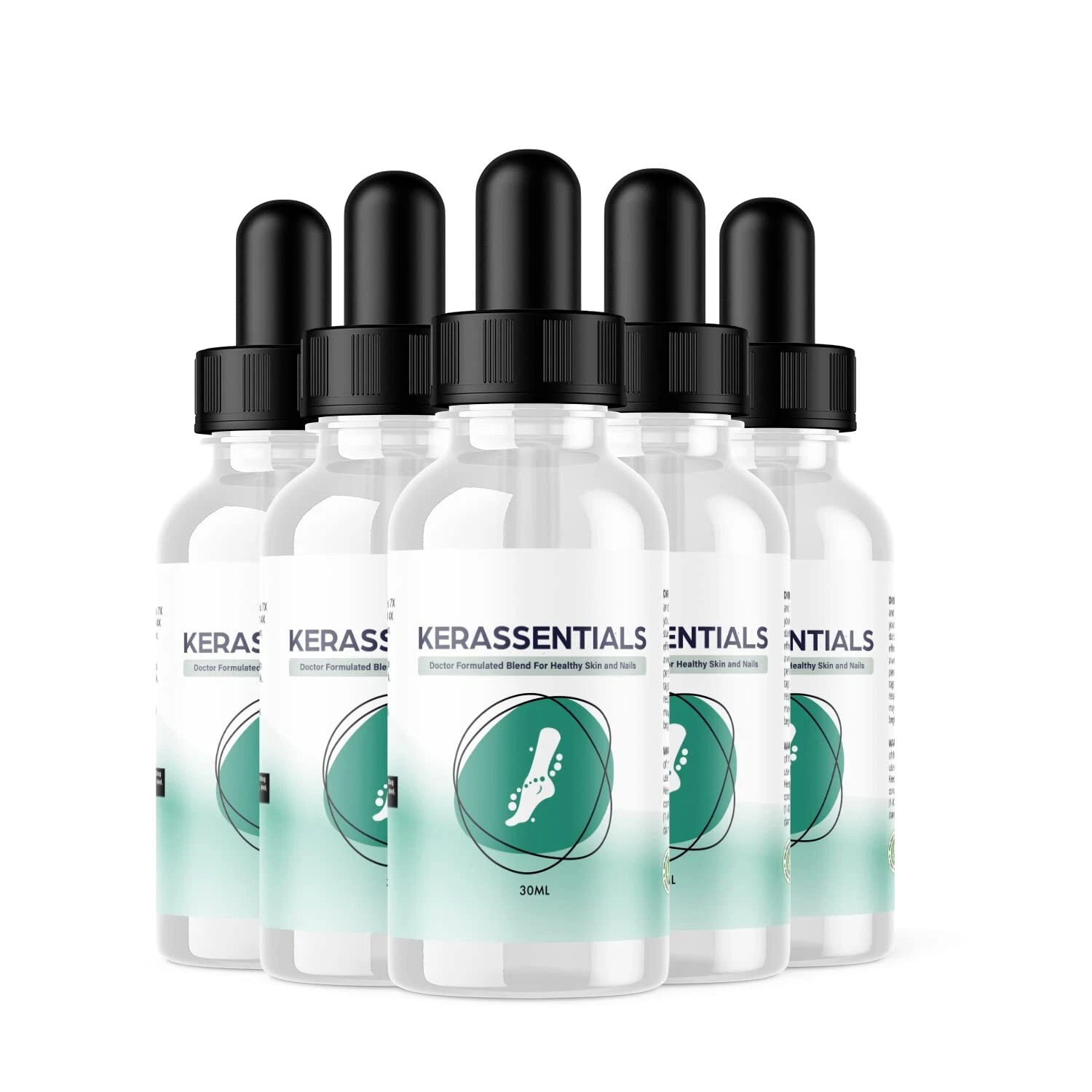 (5 Pack) Kerassentials - Toenail Fungus Treatment Oil - Healthy Skin & Nails