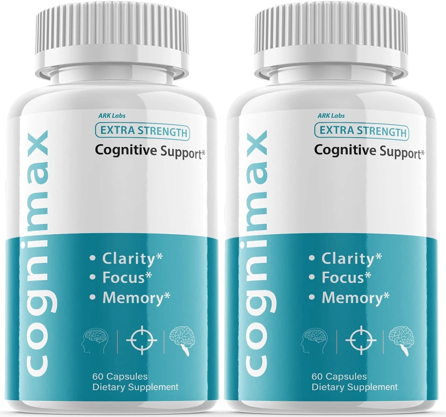 2 Pack - Cognimax Brain Booster-Nootropic Supplement For Focus, Memory & Clarity