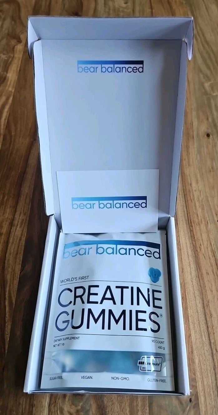 CREATINE GUMMIES Bear Balanced World's First Strength Focus & Energy 9/26