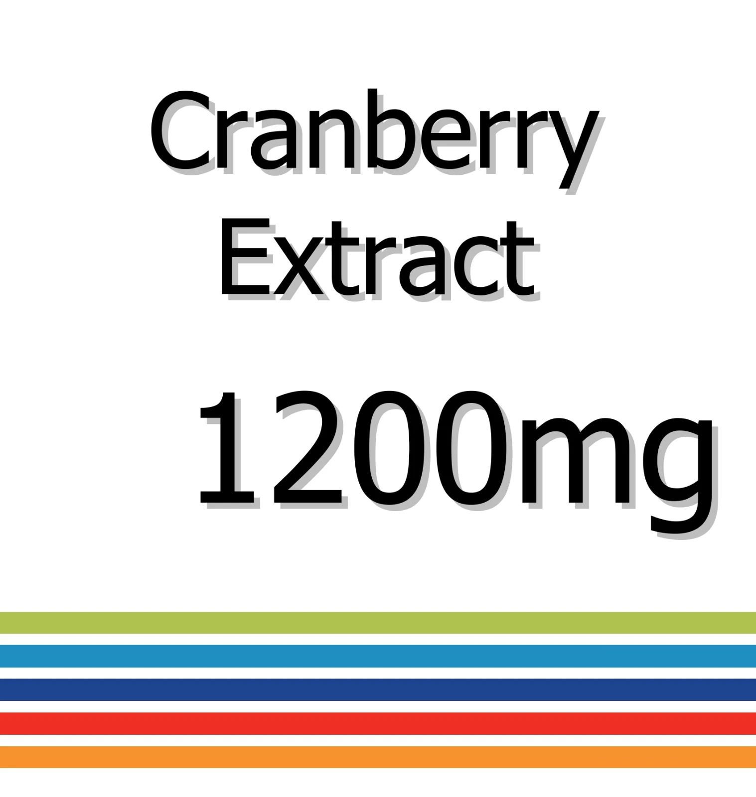 Cranberry Extract 1200mg x 30 Tablets - Cardiovascular Wellness