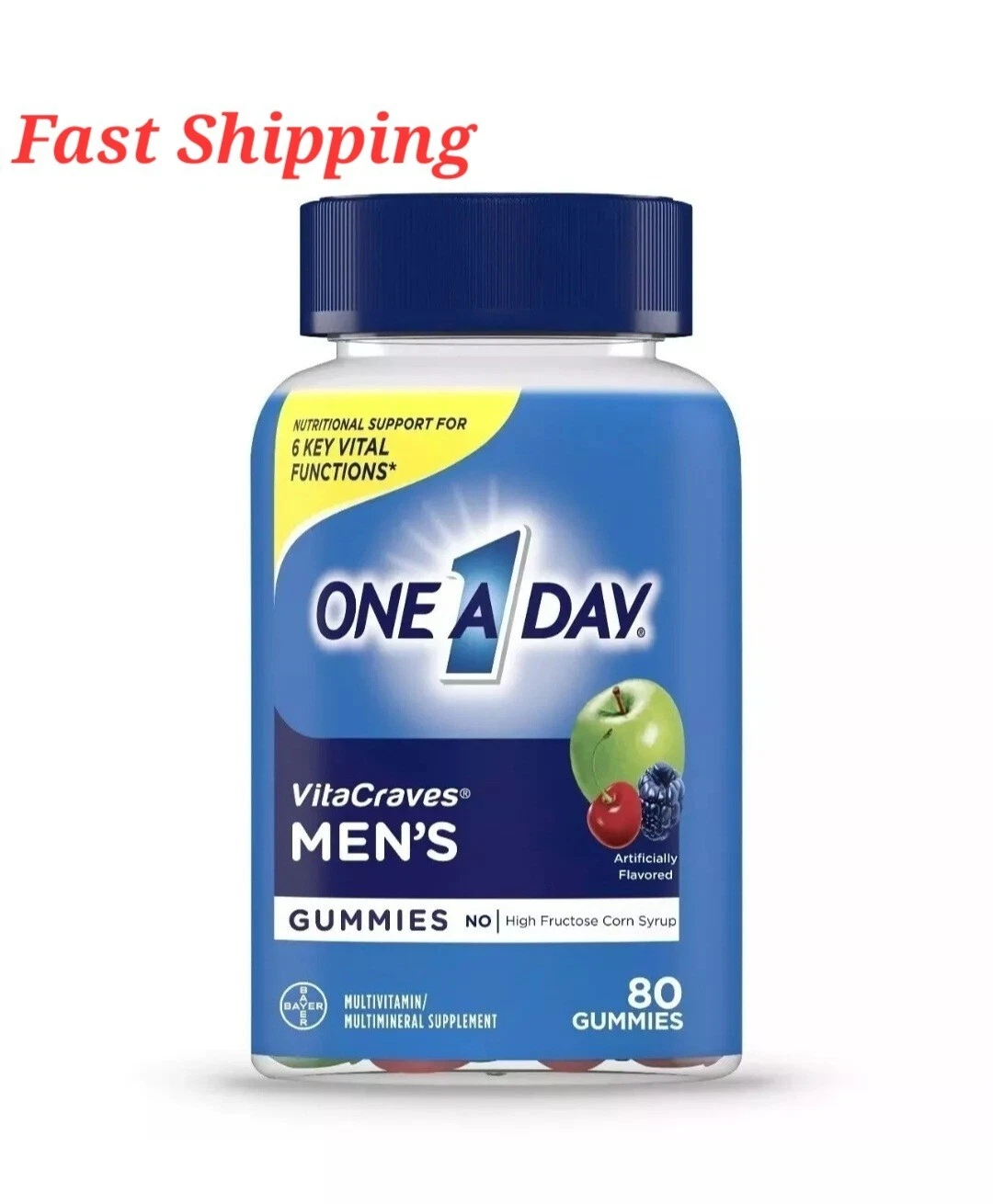 One A Day VitaCraves Men's Multi Gummies 80 Gummies exp. 6/2024