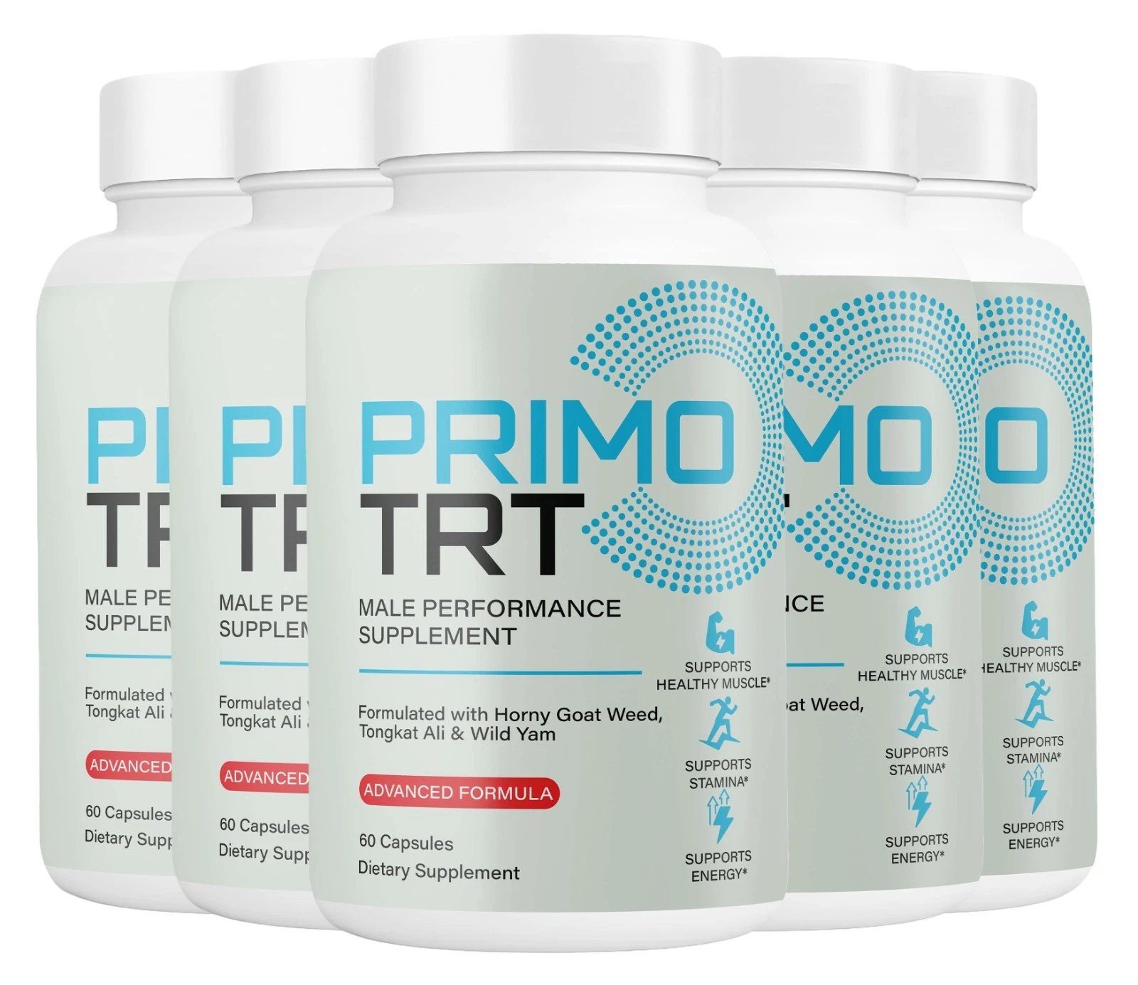 ( 5 PACK)Primo TRT Capsules, Maximum Strength Formula