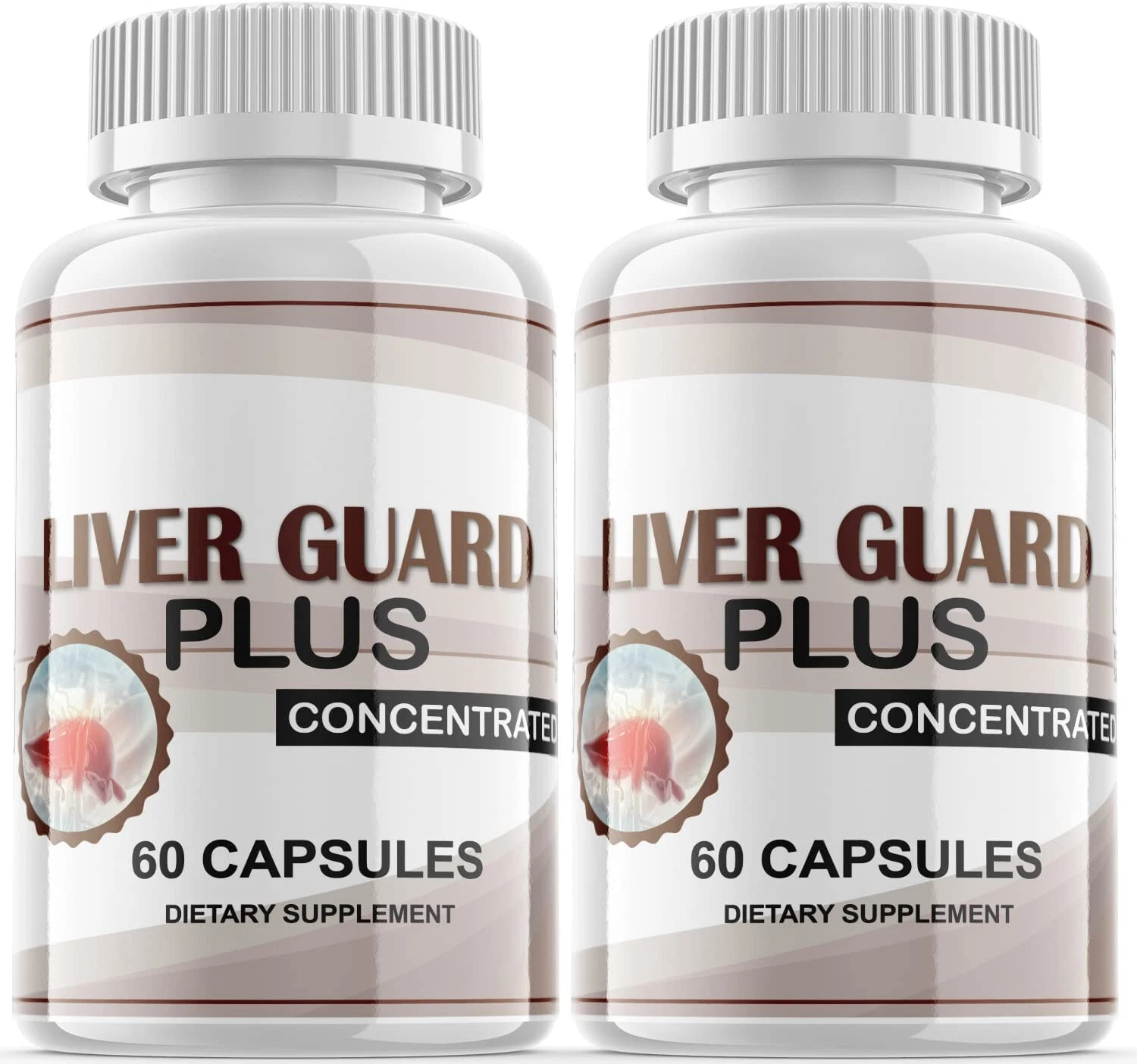 2 Pack - Liver Guard Plus - Liver Support Supplement, Maximum Strength-120 Caps