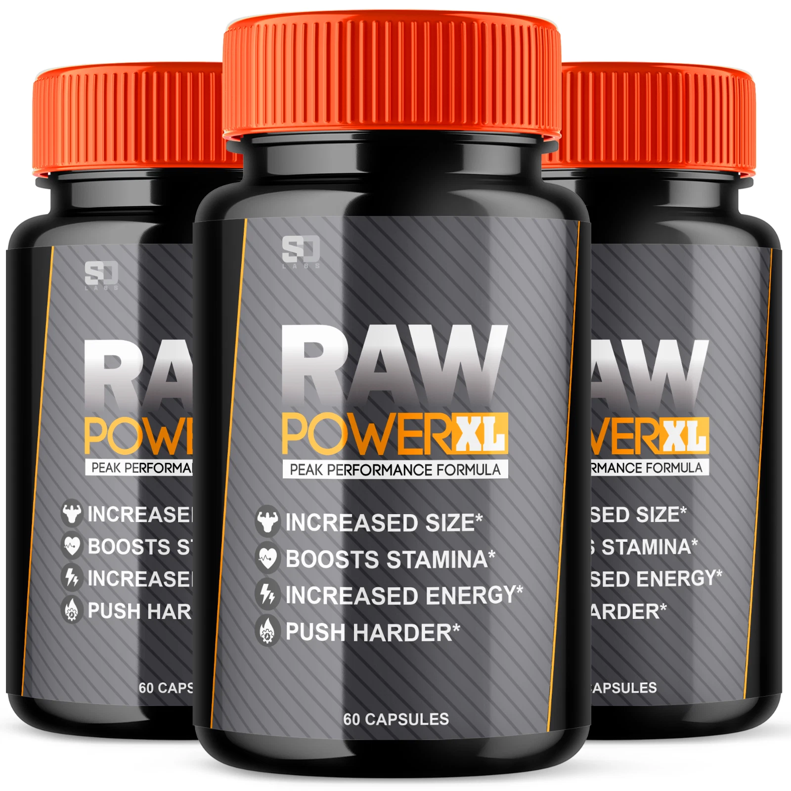 (3 Pack) Raw Power XL Pills, Maximize Energy, Vitality & Stamina 180 Capsules