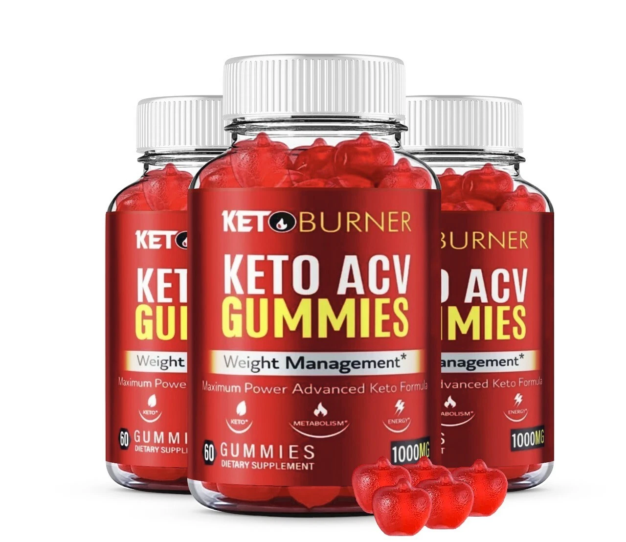 Keto Burner Keto ACV Gummies Advanced Formula for Weight Management ( 3 Pack )